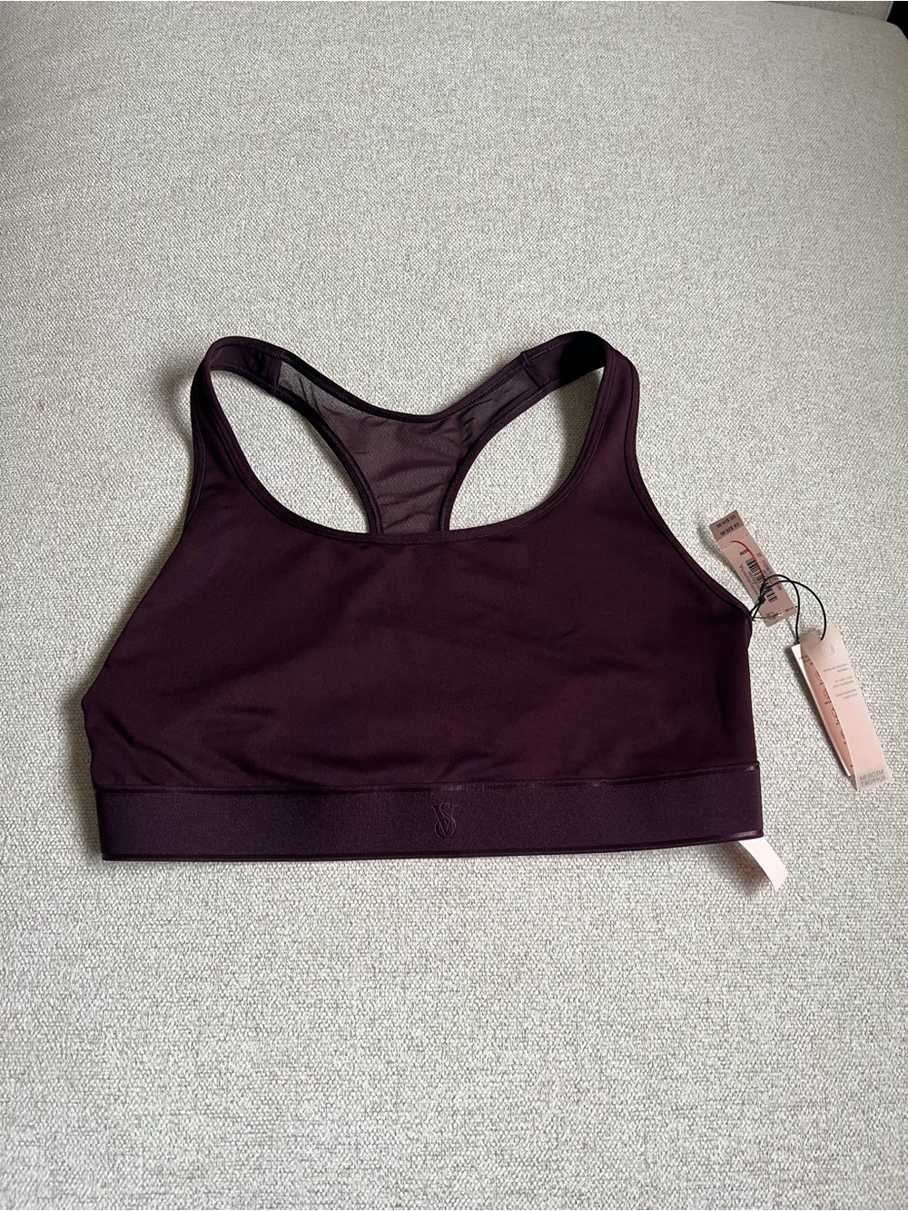 Victoria's Secret Deep Plum Racerback Sports Bra